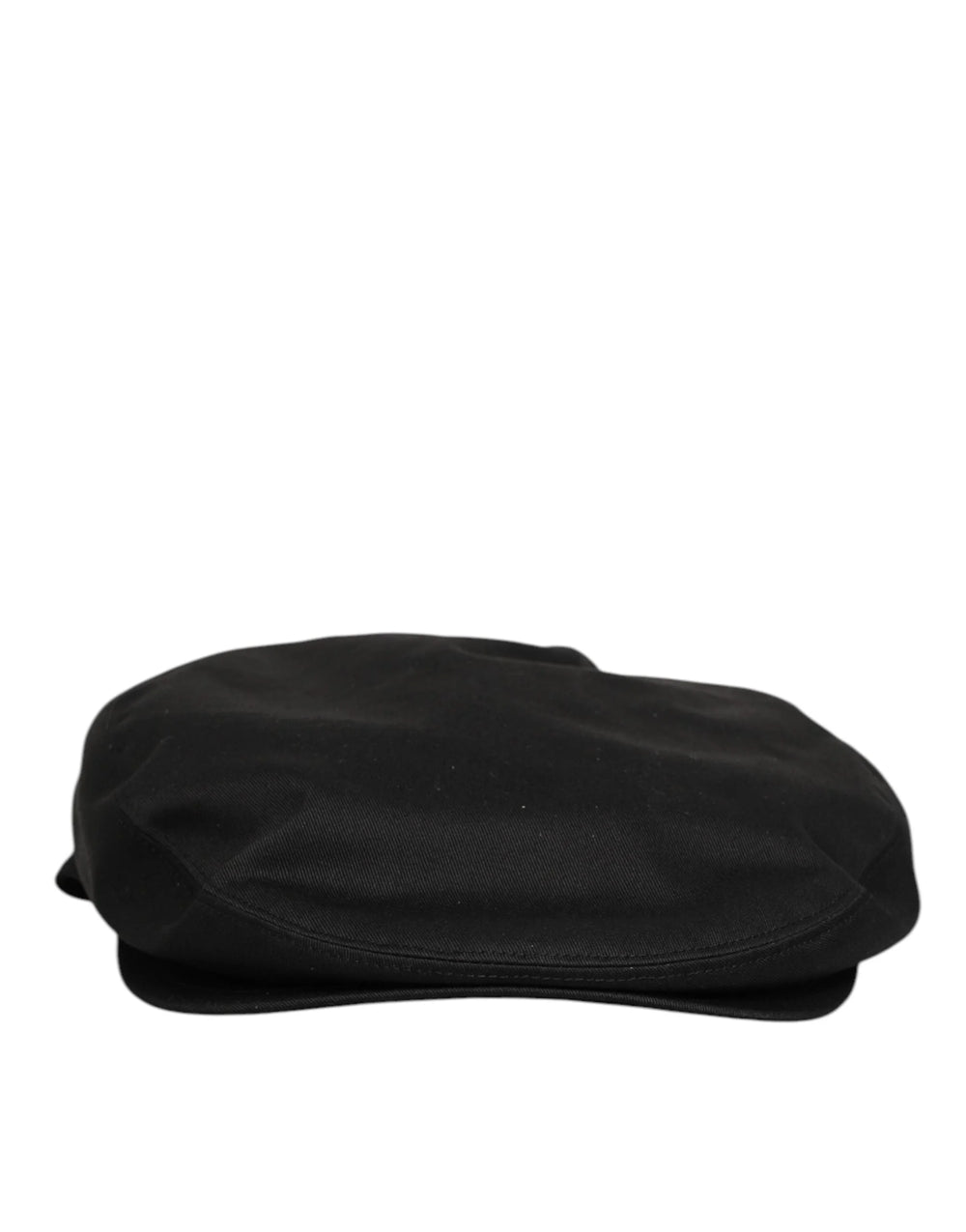 Dolce & Gabbana Black Cotton Dg Logo Newsboy Cloth Capello Hat - 58 cm|M - Flat Caps