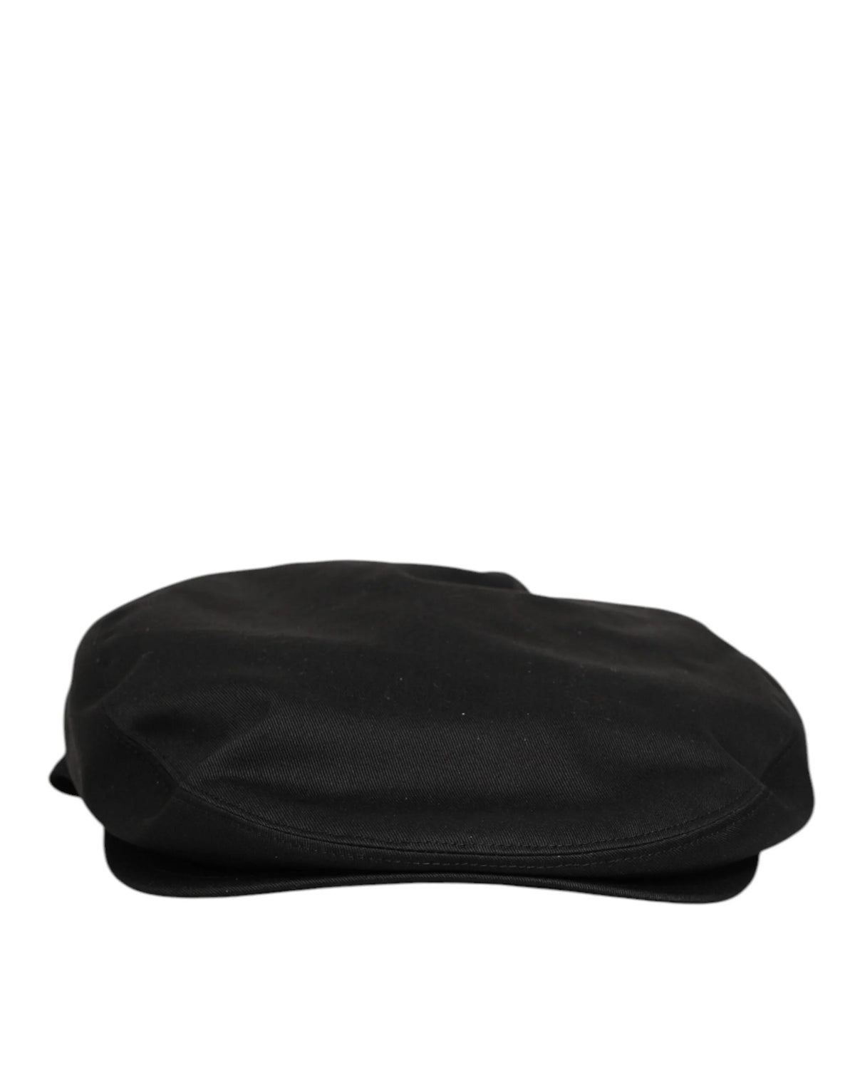 Dolce & Gabbana Black Cotton Dg Logo Newsboy Cloth Capello Hat - 58 cm|M - Flat Caps
