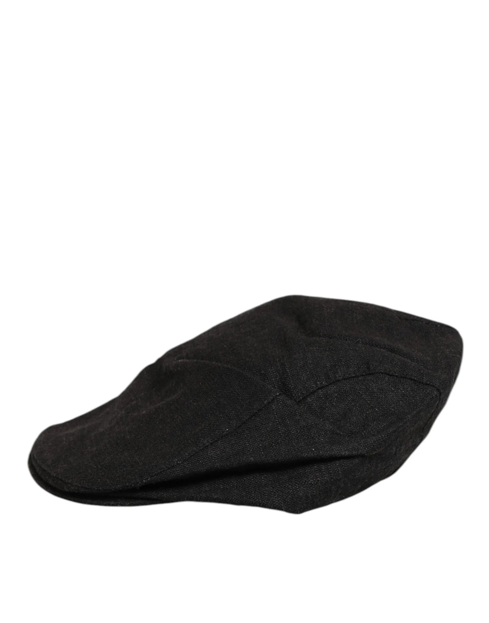 Dolce & Gabbana Black Cotton DG Logo Newsboy Cloth Capello Hat - 58 cm|M - Flat Caps