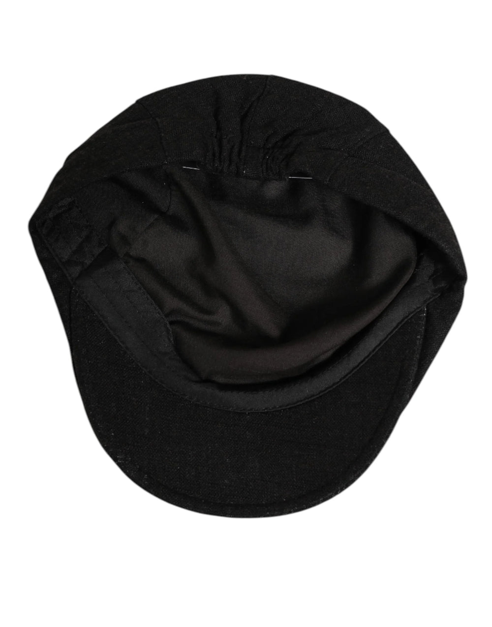 Dolce & Gabbana Black Cotton DG Logo Newsboy Cloth Capello Hat - 58 cm|M - Flat Caps