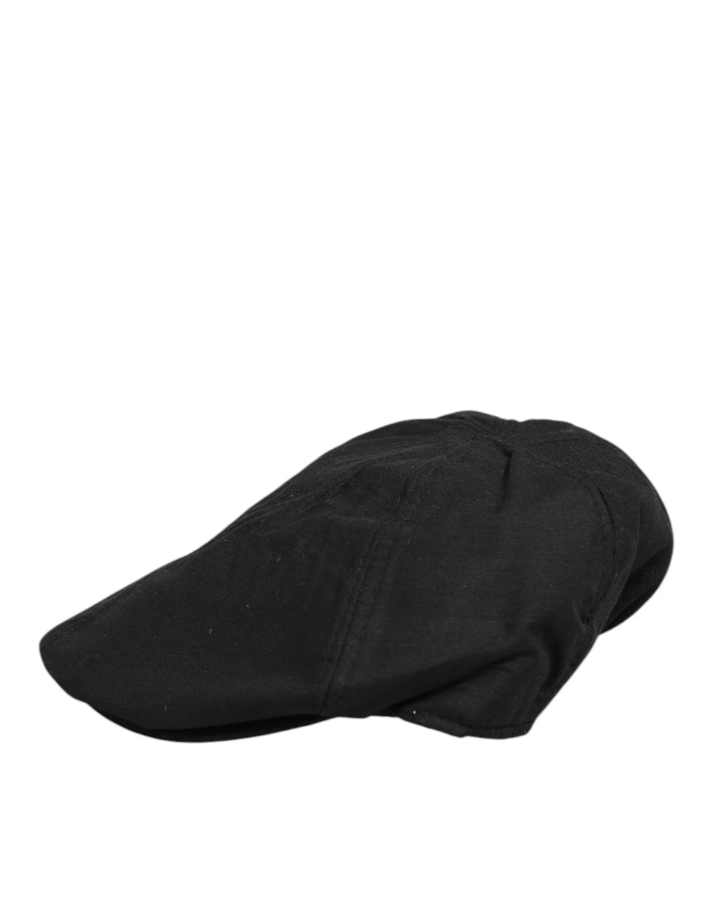 Dolce & Gabbana Black Cotton DG Logo Newsboy Cloth Capello Hat - 58 cm|M - Flat Caps