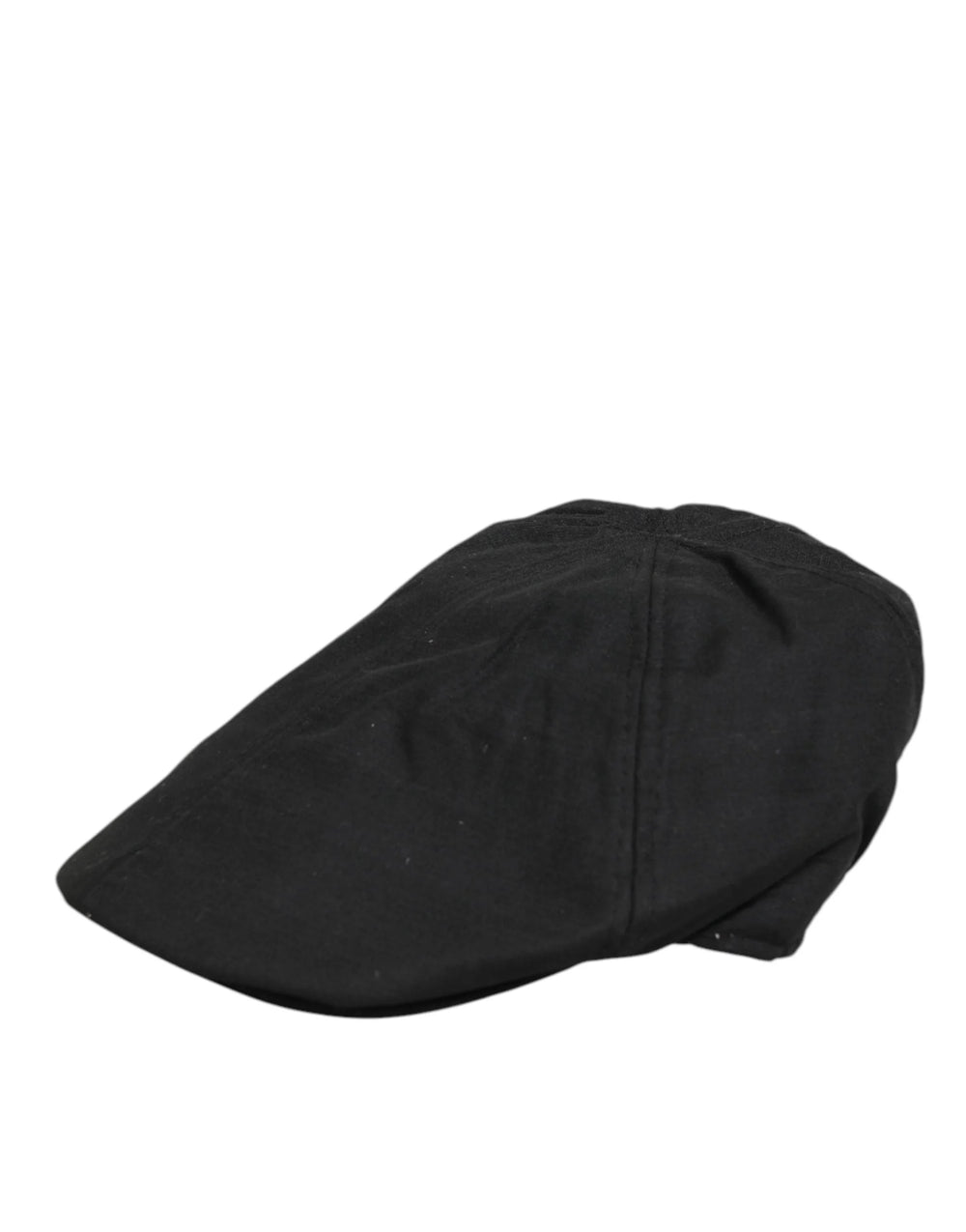 Dolce & Gabbana Black Cotton DG Logo Newsboy Cloth Capello Hat - 58 cm|M - Flat Caps