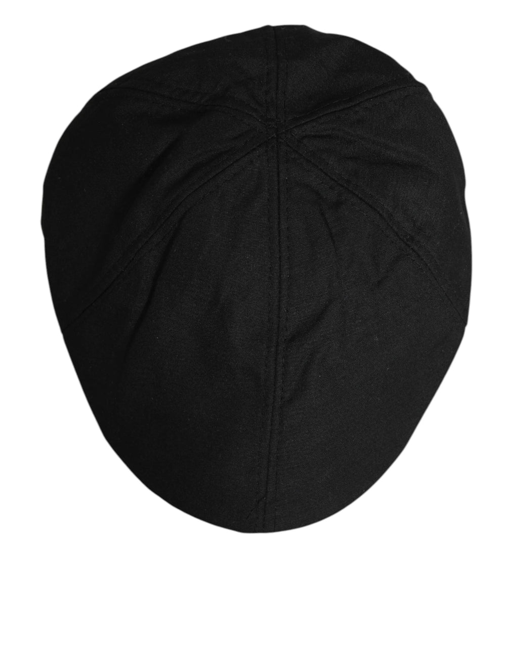 Dolce & Gabbana Black Cotton DG Logo Newsboy Cloth Capello Hat - 58 cm|M - Flat Caps