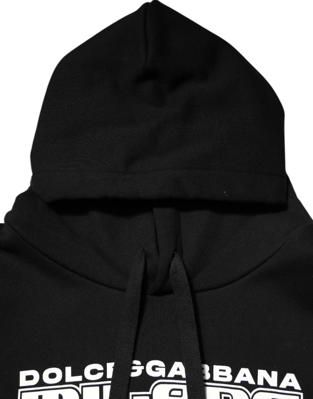 Dolce & Gabbana Black Cotton DG Milano Logo Print Hoodie Sweater - XL - Hoodies