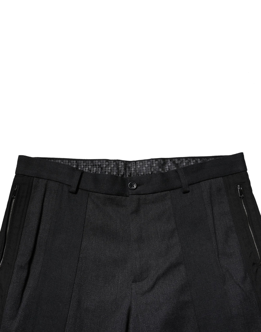 Dolce & Gabbana Black Cotton Dress Slim Formal Pants - Trousers