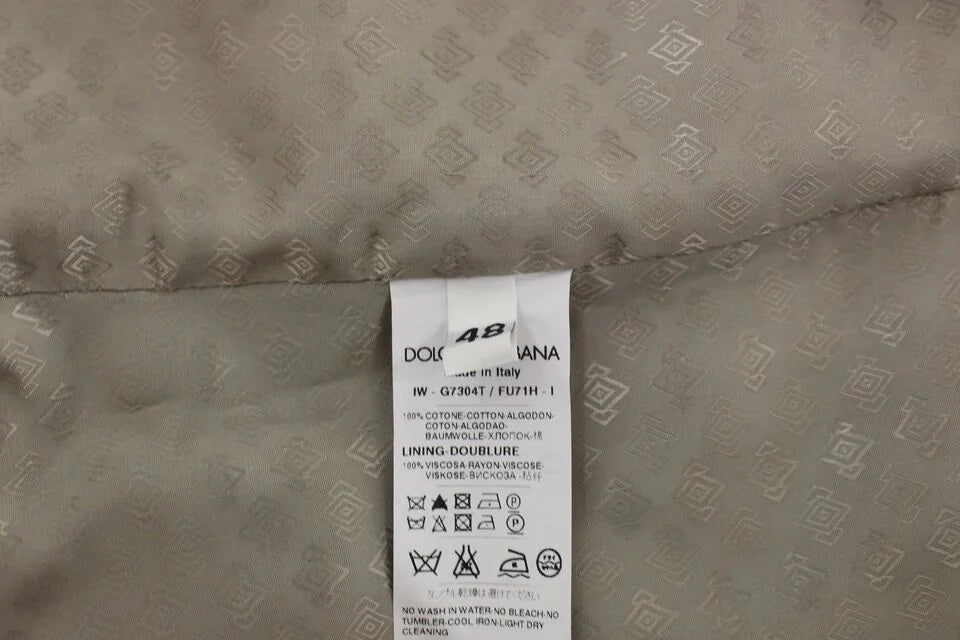 Dolce & Gabbana Black Cotton Dress Vest Blazer Jacket - IT48 | M - Vests