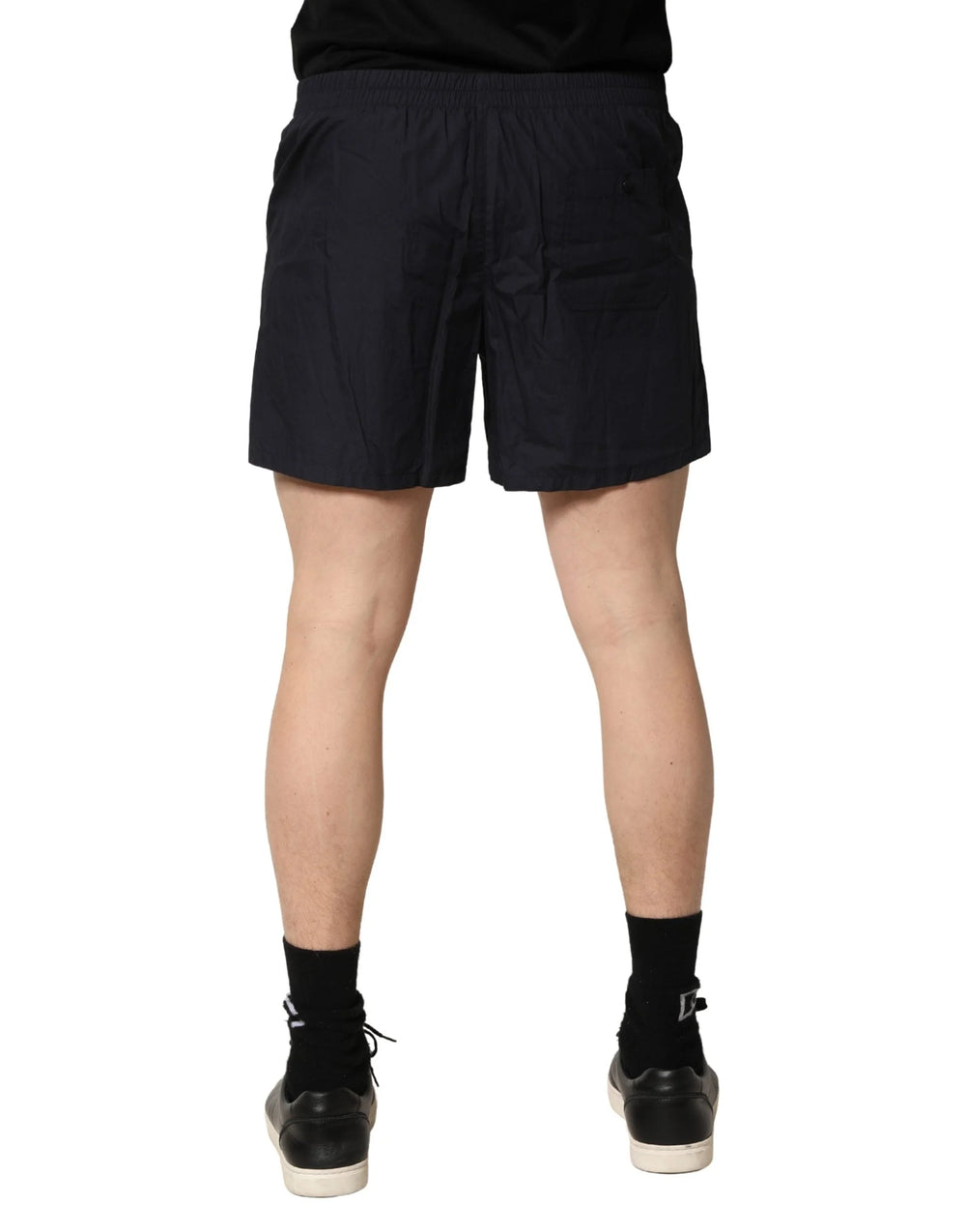 Dolce & Gabbana svarte bomullsshorts med elastisk linning – badetøy - IT4 | S