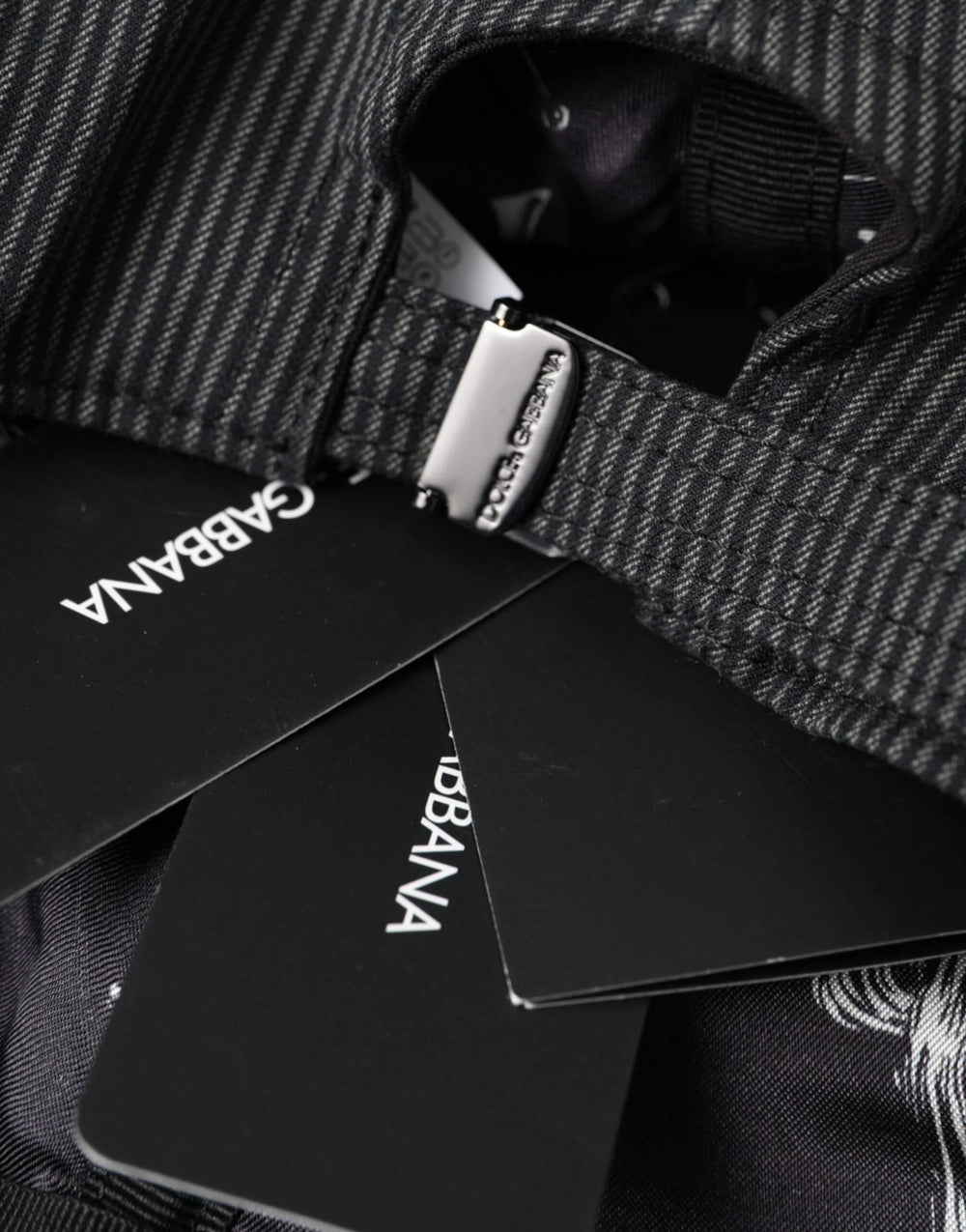 Dolce & Gabbana Black Cotton Embellished Baseball Hat Men - 58 cm|M - Baseball Caps