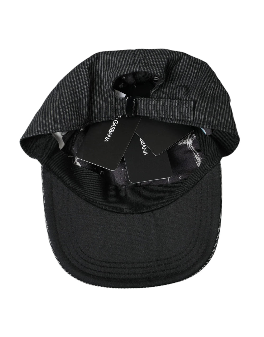 Dolce & Gabbana Black Cotton Embellished Baseball Hat Men - 59 cm|L