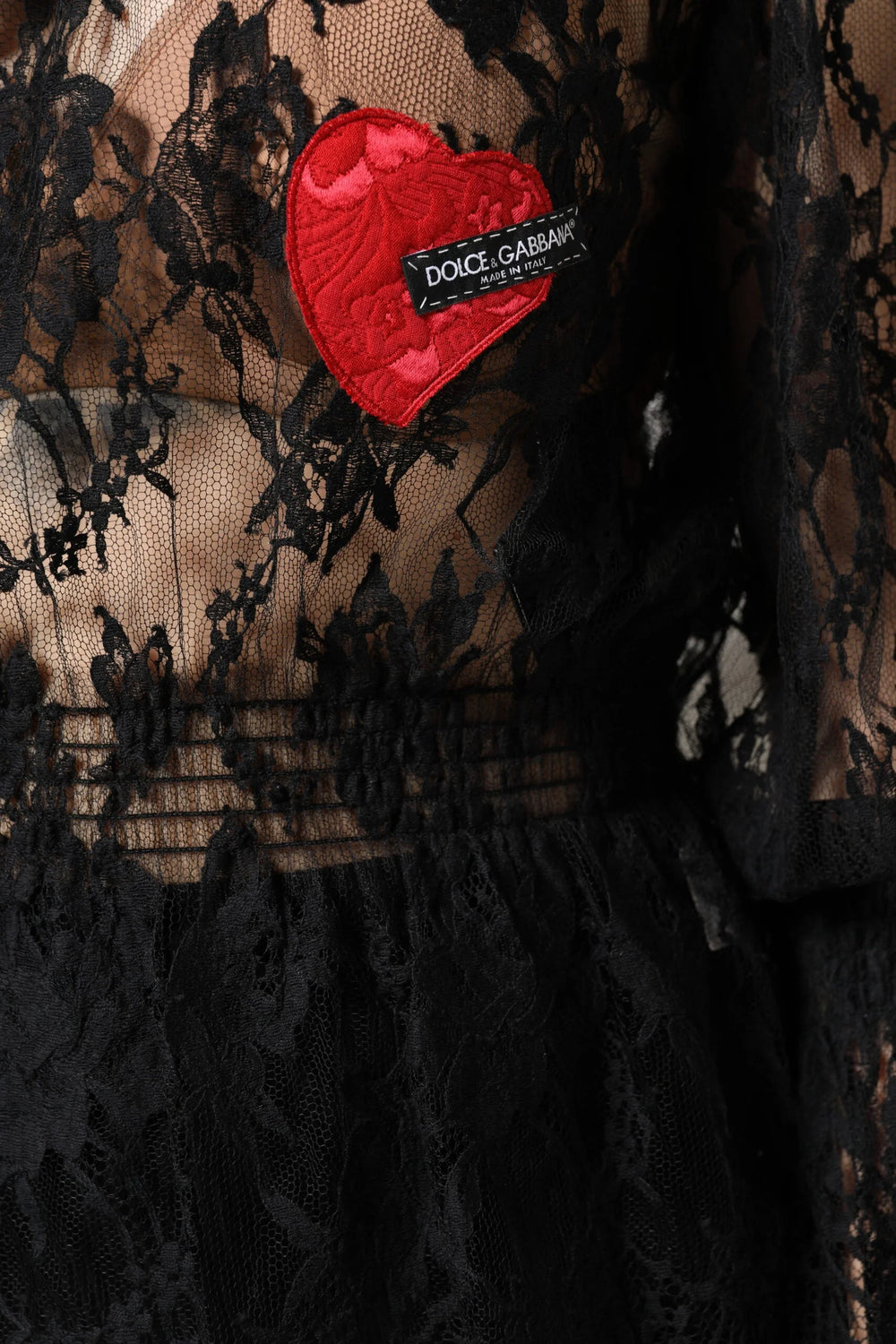 Dolce & Gabbana Black Cotton Floral Lace Women Blouse Top - Blouses