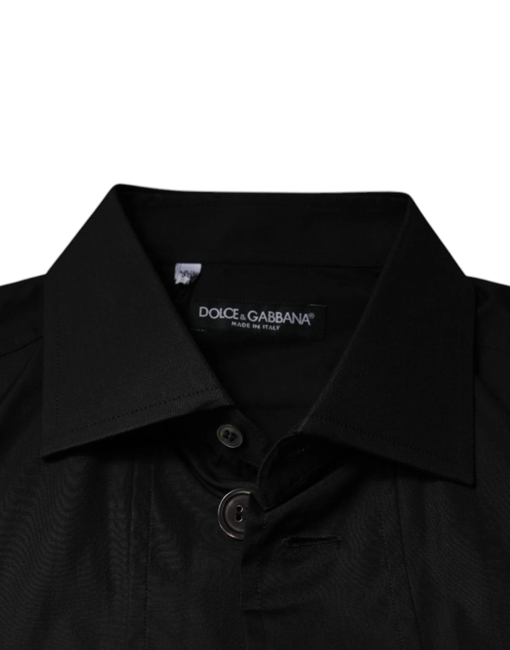 Dolce & Gabbana Black Cotton Formal Long Sleeves Dress Shirt - Shirts