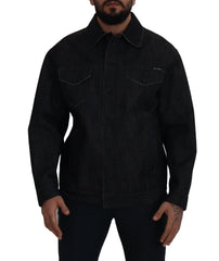 Dolce & Gabbana Black Cotton Full Button Denim Jacket - IT50 | L - Trucker Jackets