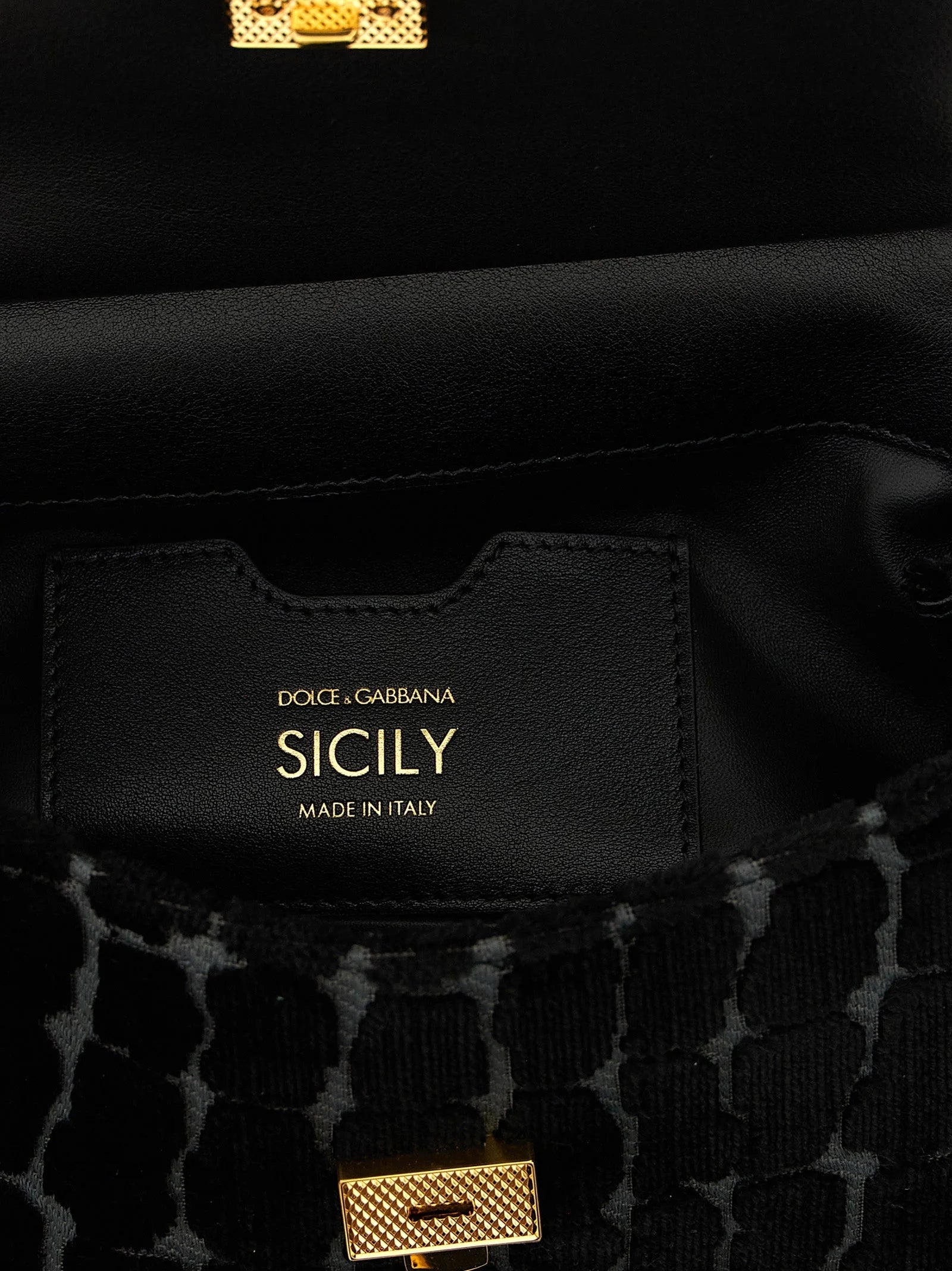 Torba Dolce & Gabbana z czarnej bawełny