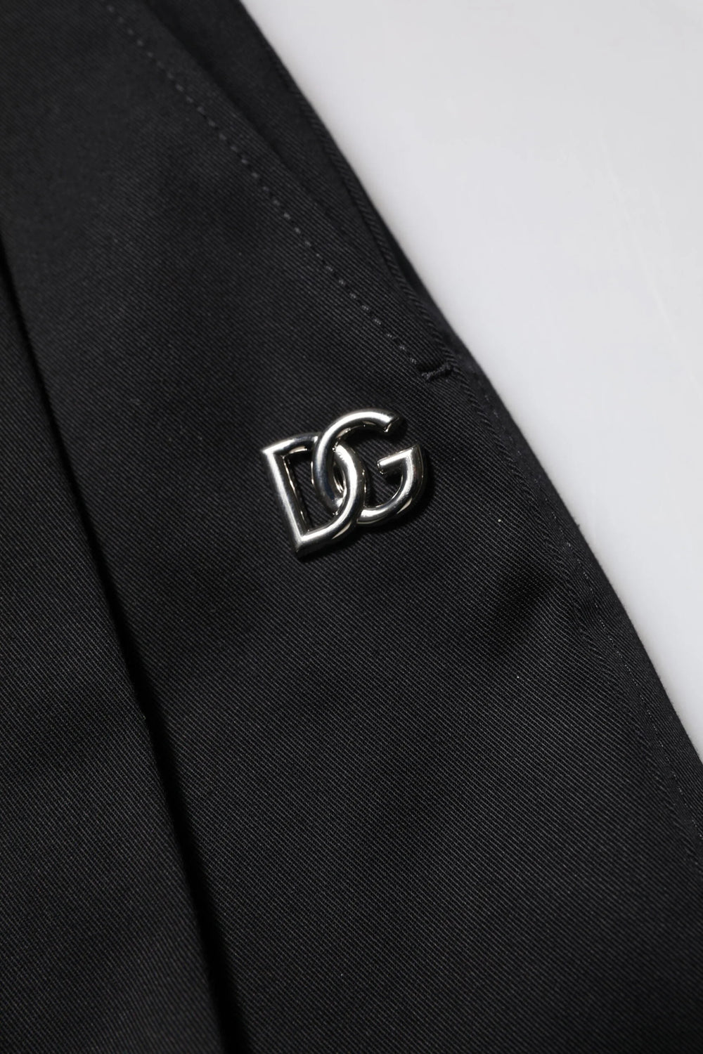 Dolce & Gabbana Black Cotton HighWaist Wide Leg Pants - IT40|S - Trousers