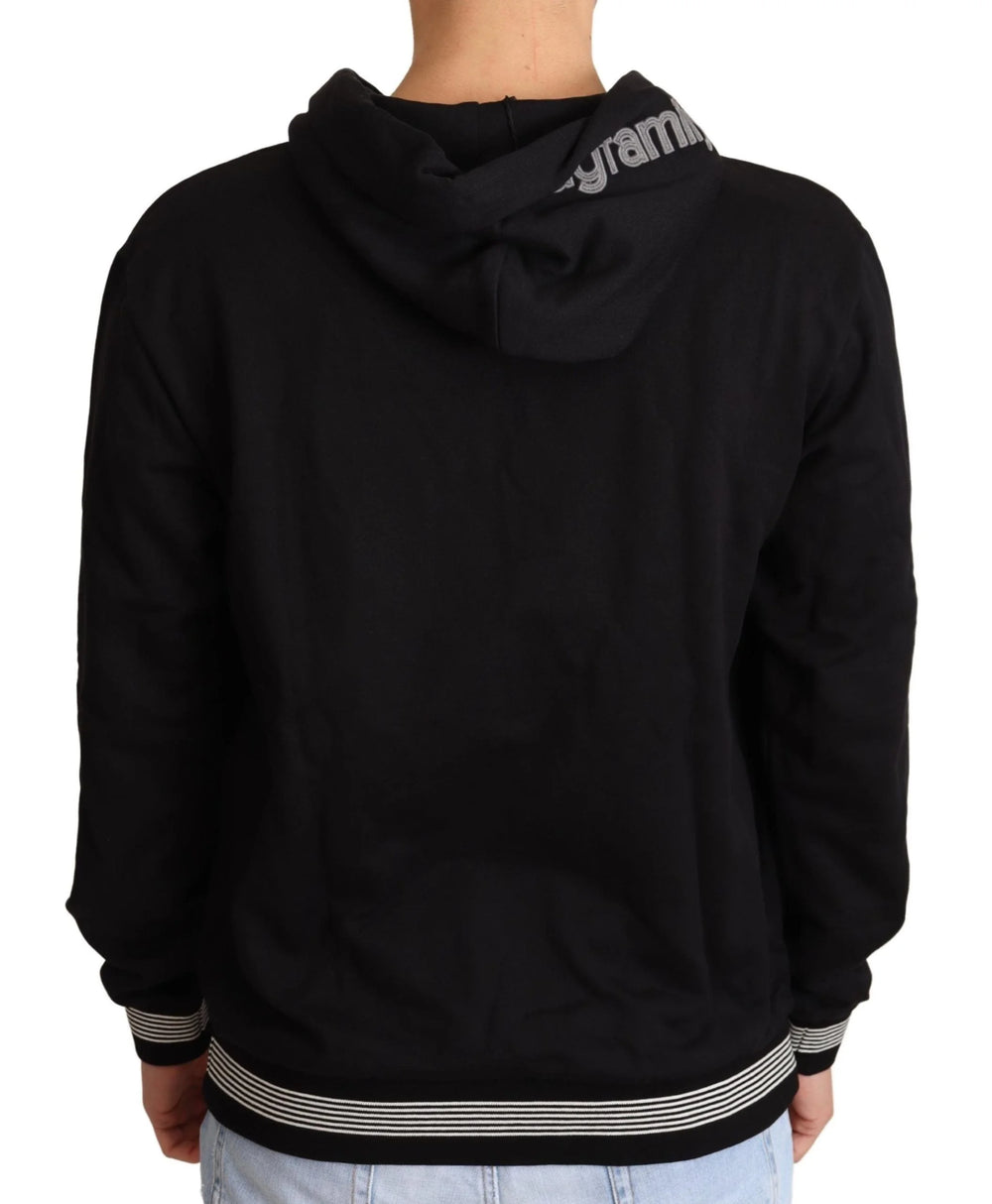Dolce & Gabbana Black Cotton Hooded #dgfamily Sweater - IT46 | S - Hoodies
