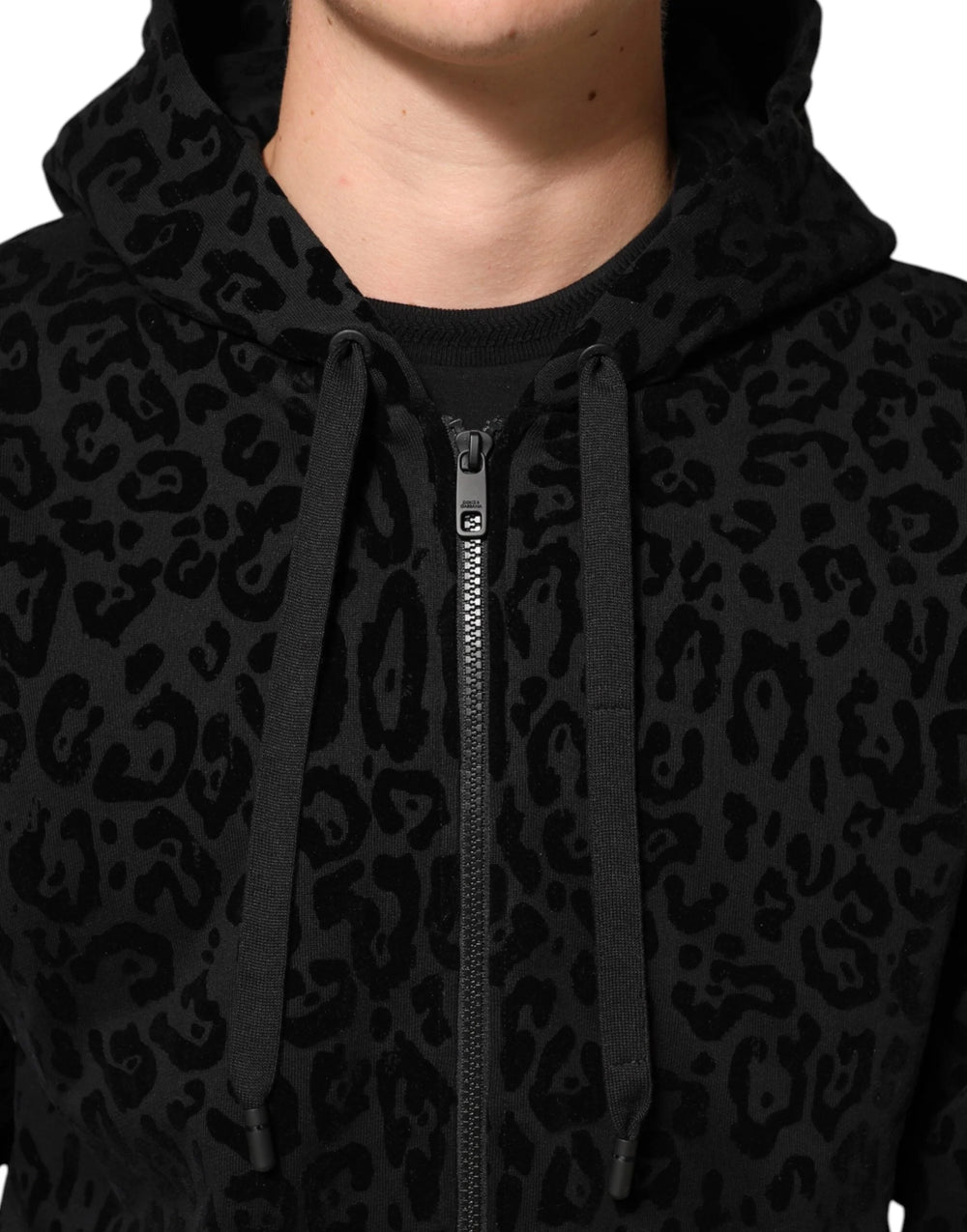 Dolce & Gabbana Black Cotton Hooded Full Zip Bomber Jacket - IT44 | XS - Bomber Jackets