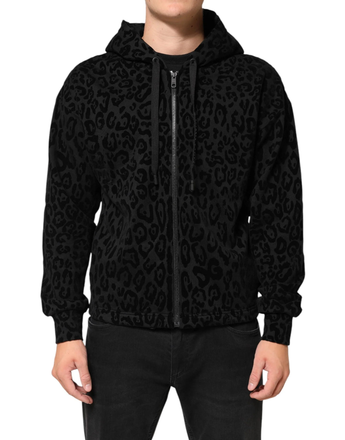 Dolce & Gabbana Black Cotton Hooded Full Zip Bomber Jacket - IT44 | XS - Bomber Jackets