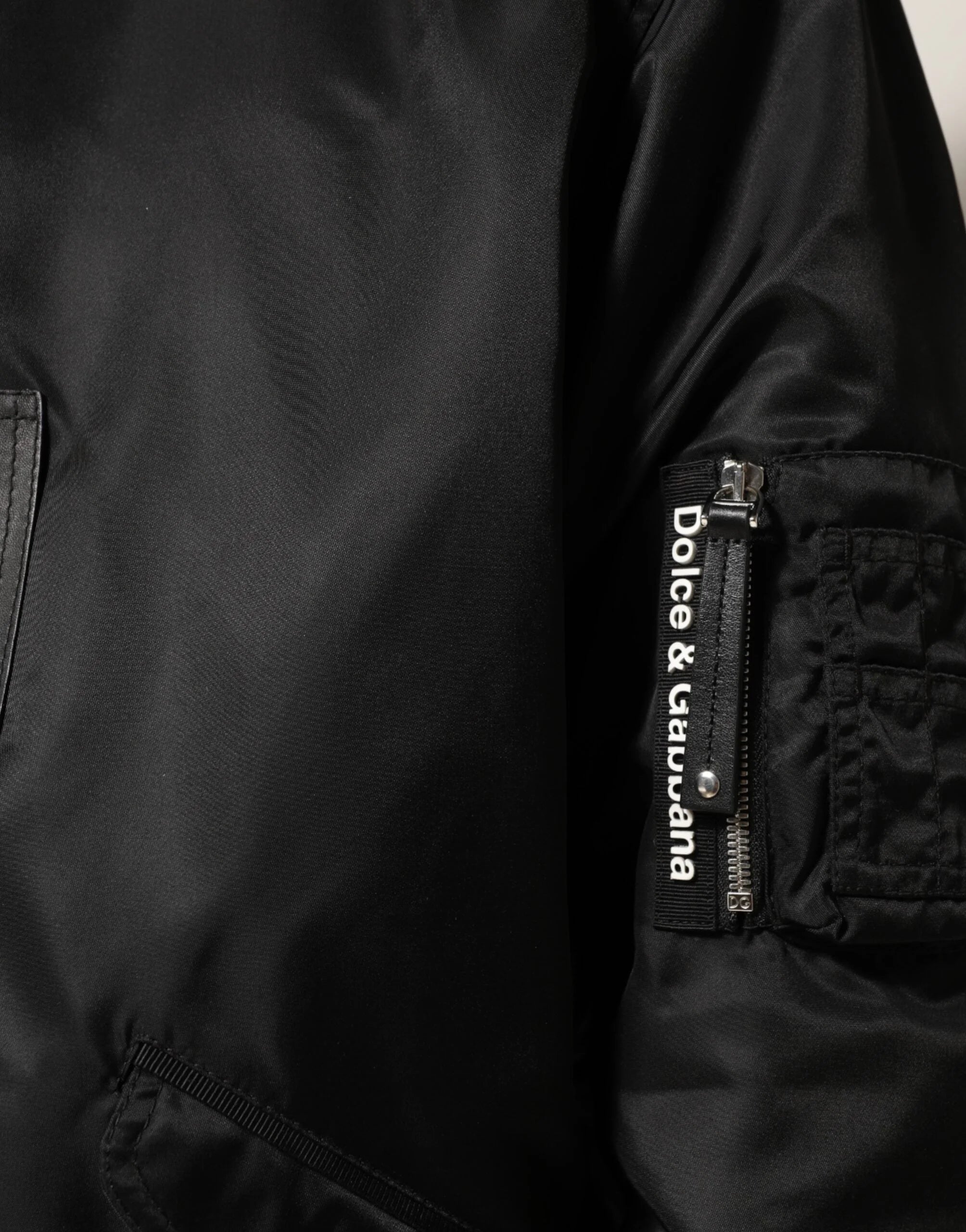 Dolce & Gabbana Black Cotton Hooded Full Zip Bomber Jacket - IT52 | XL - Bomber Jackets