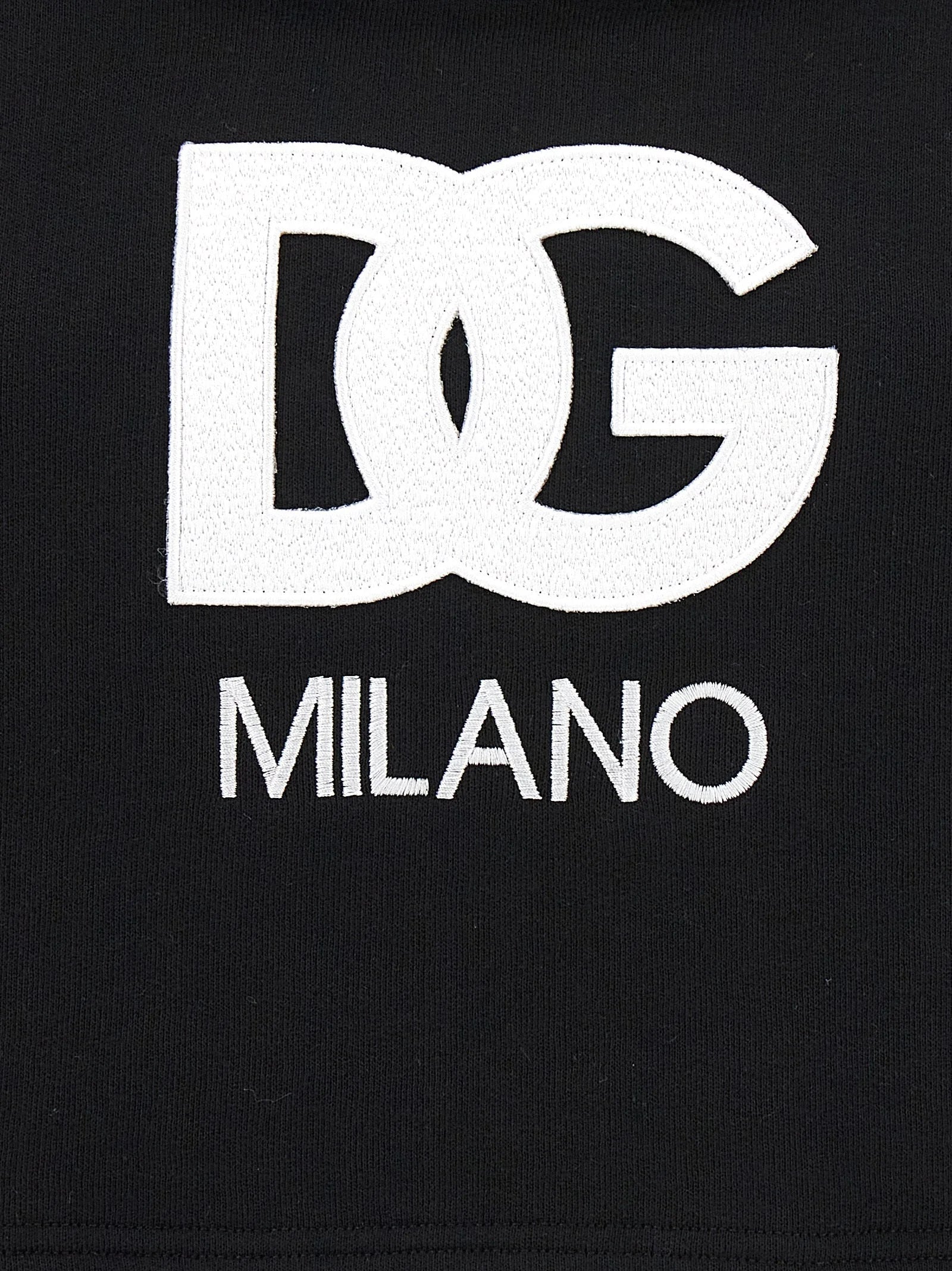 Dolce & Gabbana Black Cotton Hoodie