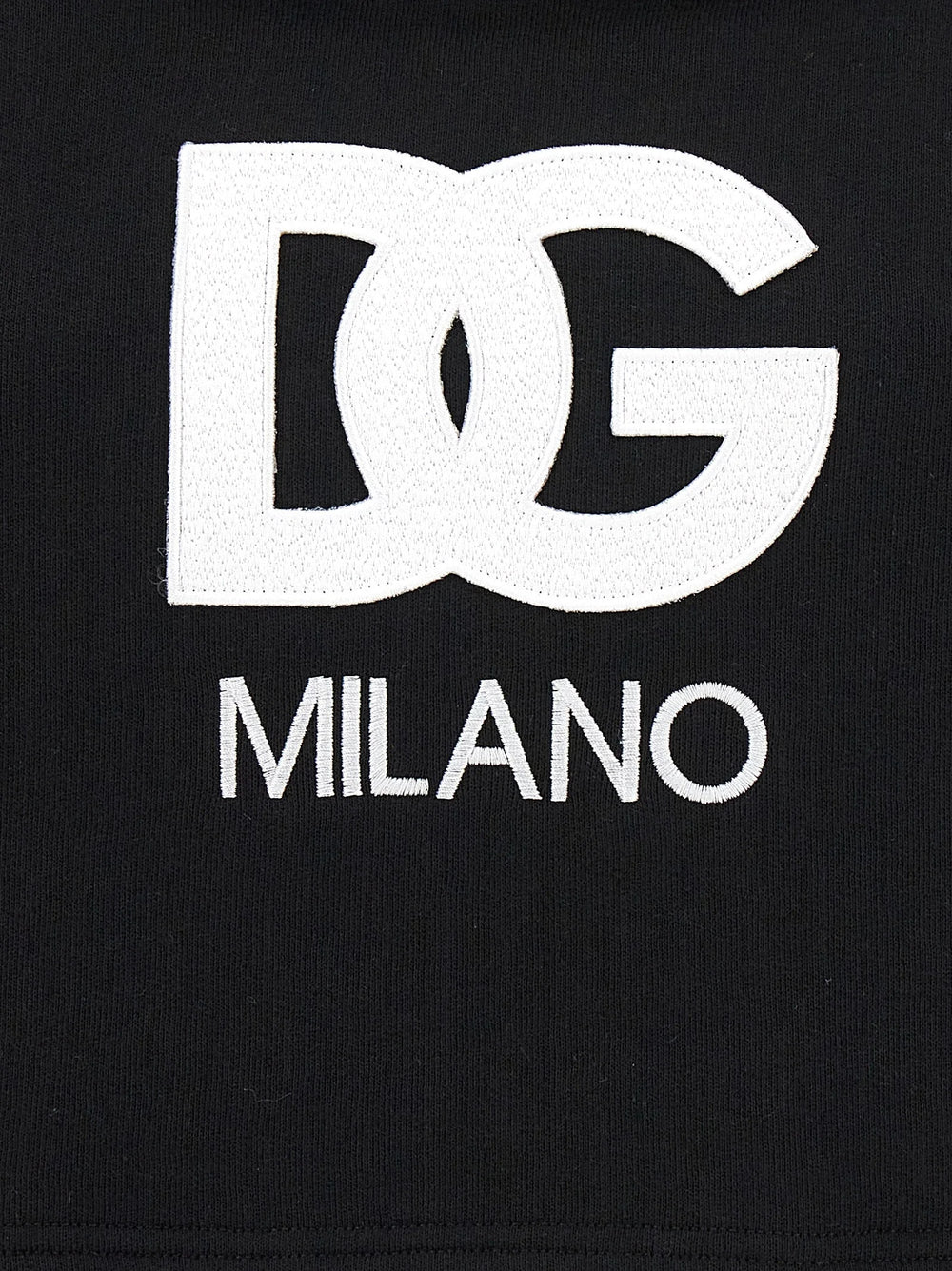 Dolce & Gabbana Black Cotton Hoodie