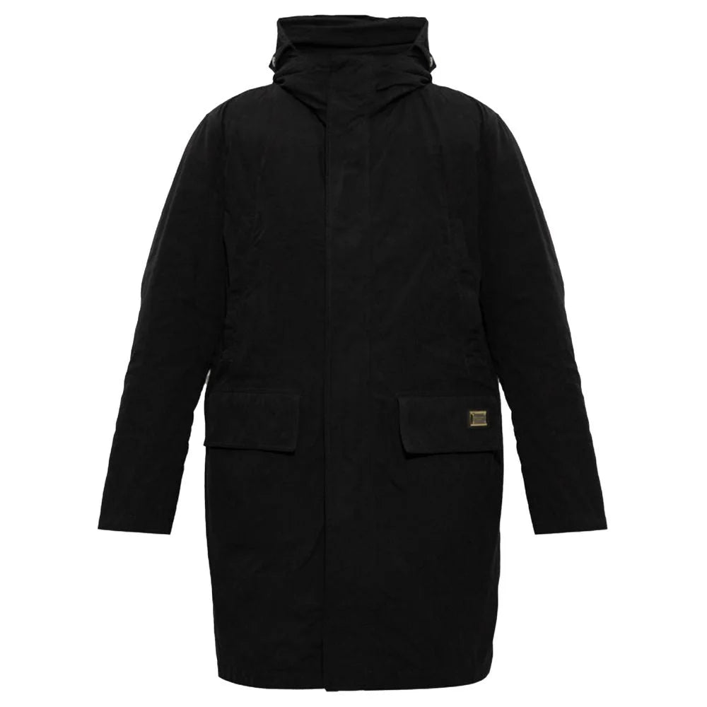 Dolce & Gabbana Black Cotton Jackets & Coat - IT52 | XL - Parkas