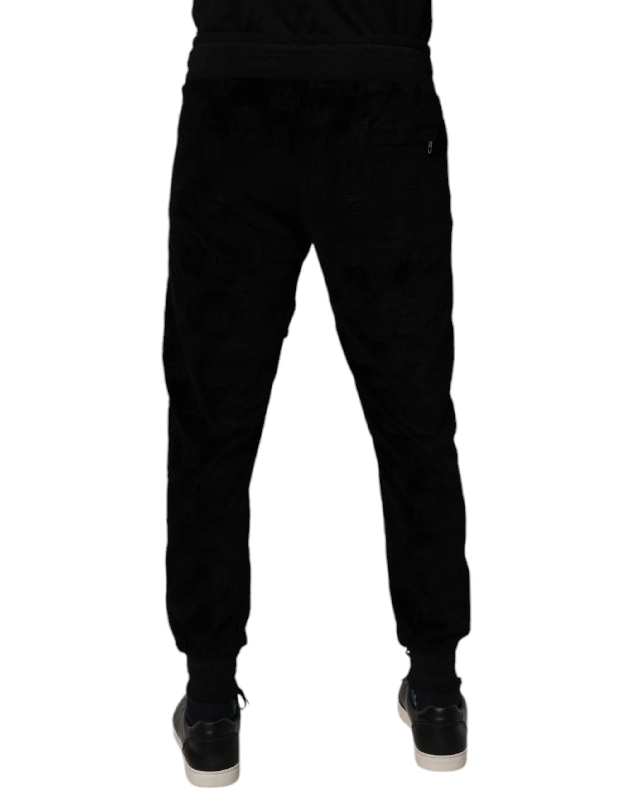 Dolce & Gabbana Black Cotton Jogger Men Sweatpants Pants - IT48 | M - Joggers