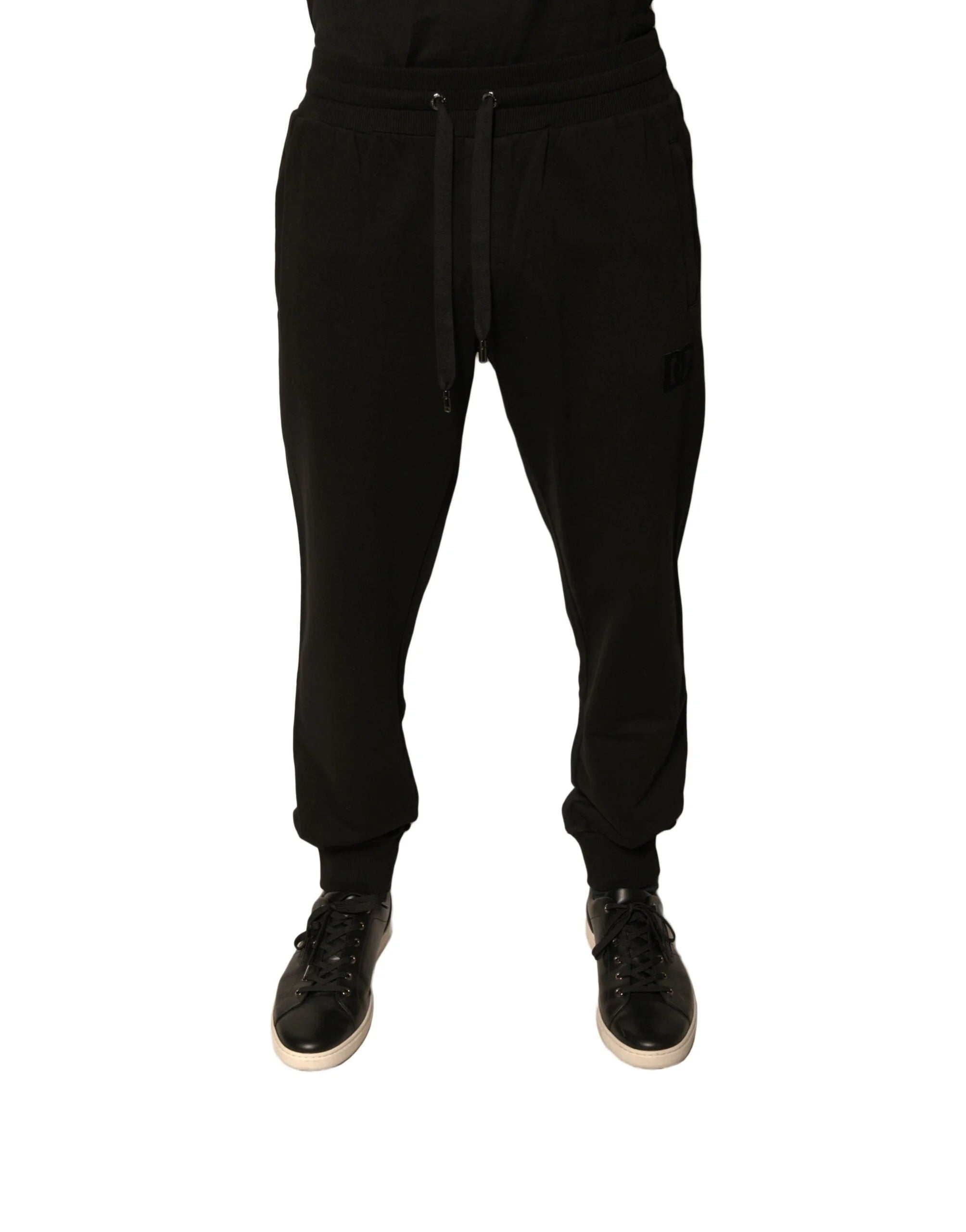 Dolce & Gabbana Black Cotton Jogger Men Sweatpants Pants - Joggers