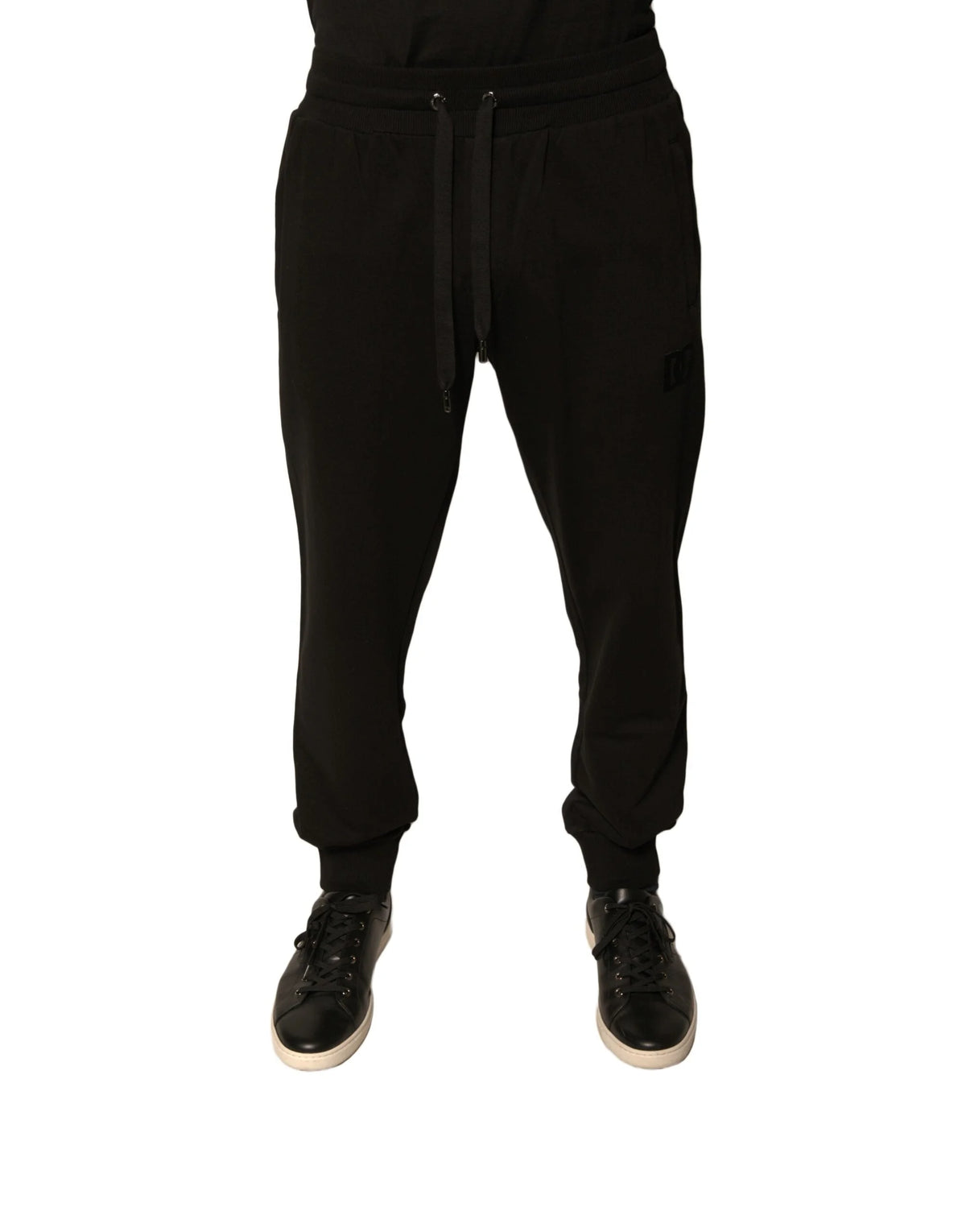 Dolce & Gabbana Black Cotton Jogger Men Sweatpants Pants - Joggers