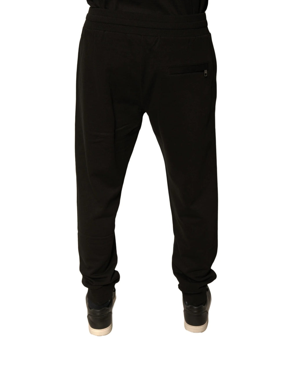 Dolce & Gabbana Black Cotton Jogger Men Sweatpants Pants - Joggers