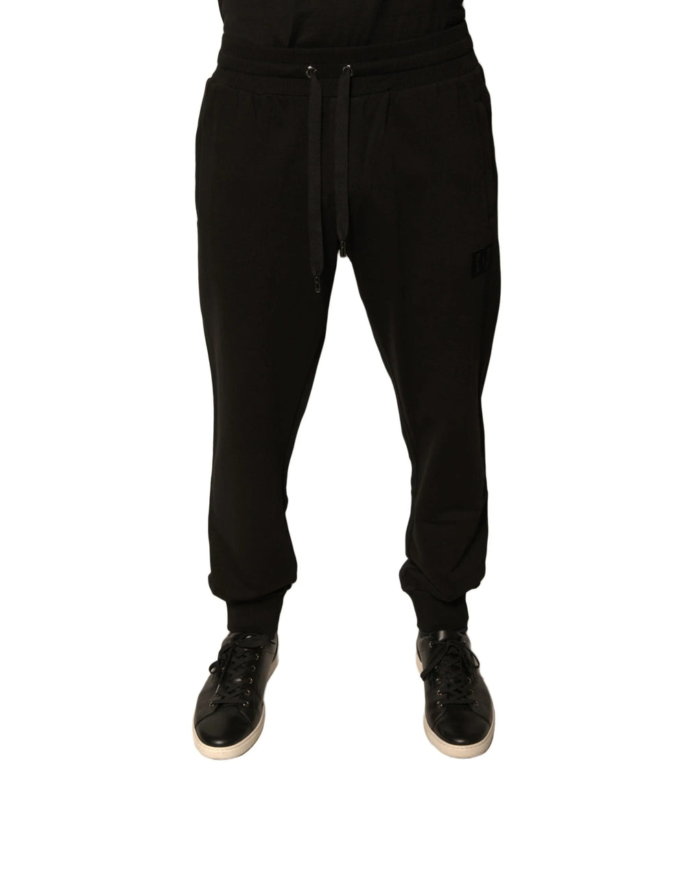 Dolce & Gabbana Black Cotton Jogger Men Sweatpants Pants - Joggers