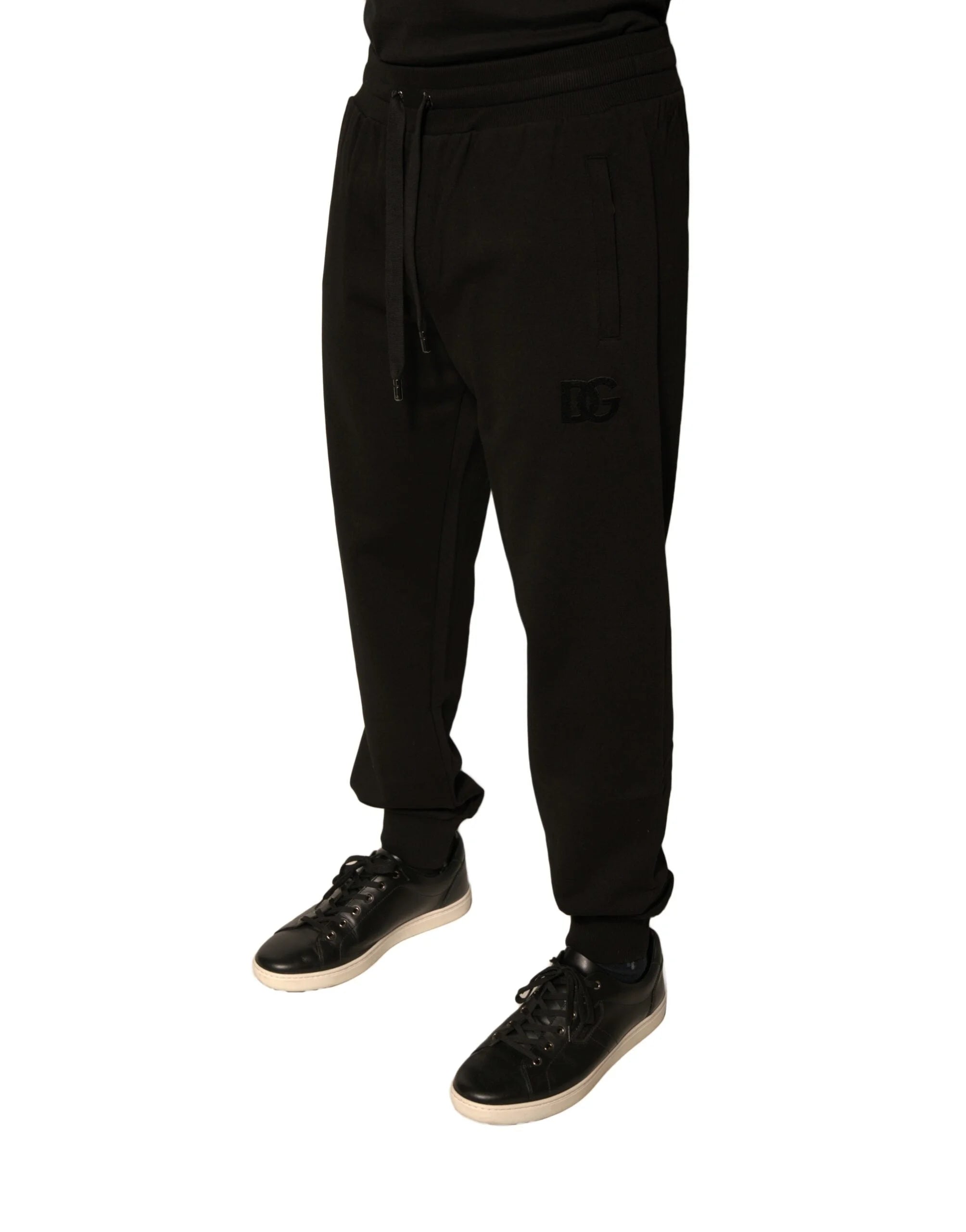 Dolce & Gabbana Black Cotton Jogger Men Sweatpants Pants - Joggers