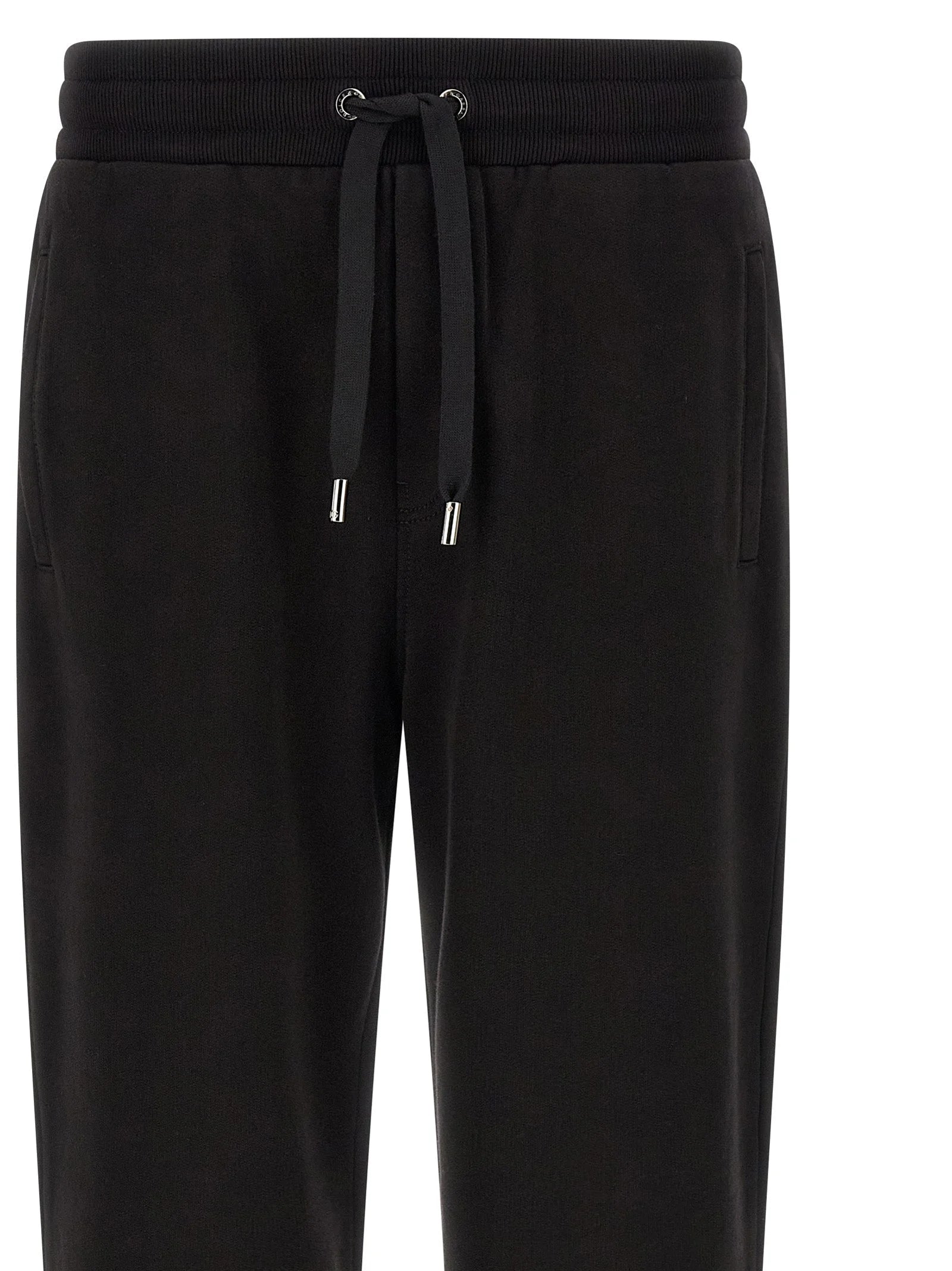 Dolce & Gabbana Black Cotton Joggers (Workout Pants)
