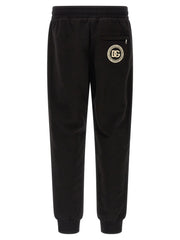 Dolce & Gabbana Black Cotton Joggers (Workout Pants)