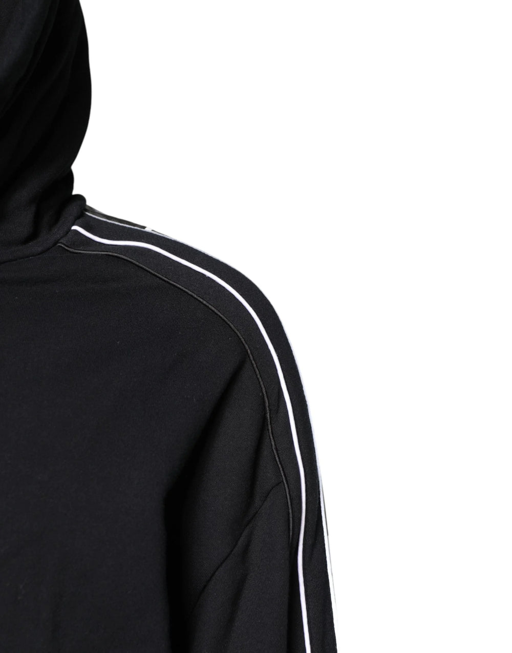 Dolce & Gabbana Black Cotton Logo Hooded Sweatshirt Sweater - IT50 | L - Hoodies