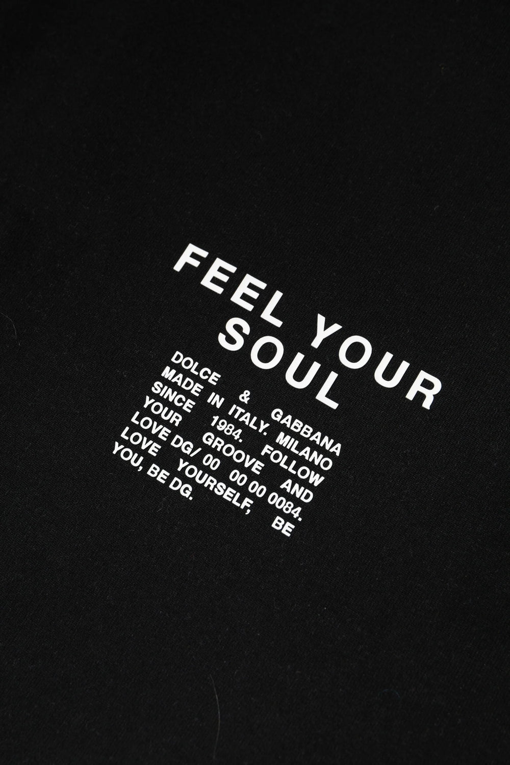 Dolce & Gabbana Black Cotton Logo Knitted Pullover Sweater - IT56 | XXL - Sweatshirts