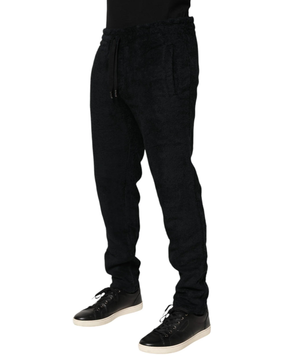 Dolce & Gabbana Black Cotton Logo Men Jogger Sweatpants Pants - IT46 | S - Sweatpants