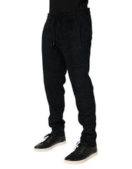 Dolce & Gabbana Black Cotton Logo Men Jogger Sweatpants Pants - IT46 | S - Sweatpants