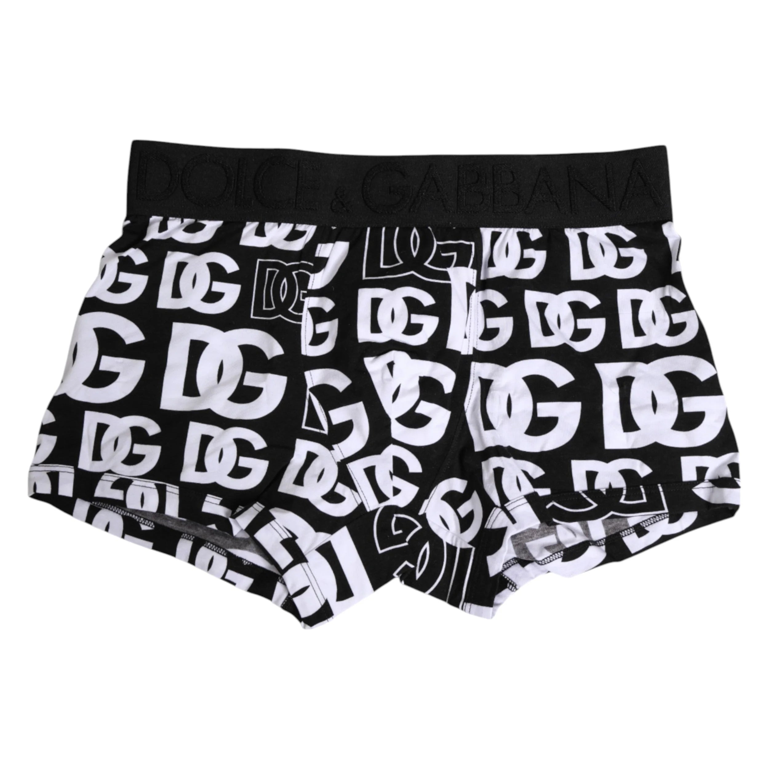 Dolce & Gabbana Black Cotton Logo Regular Men Boxer Underwear - IT3 | XS