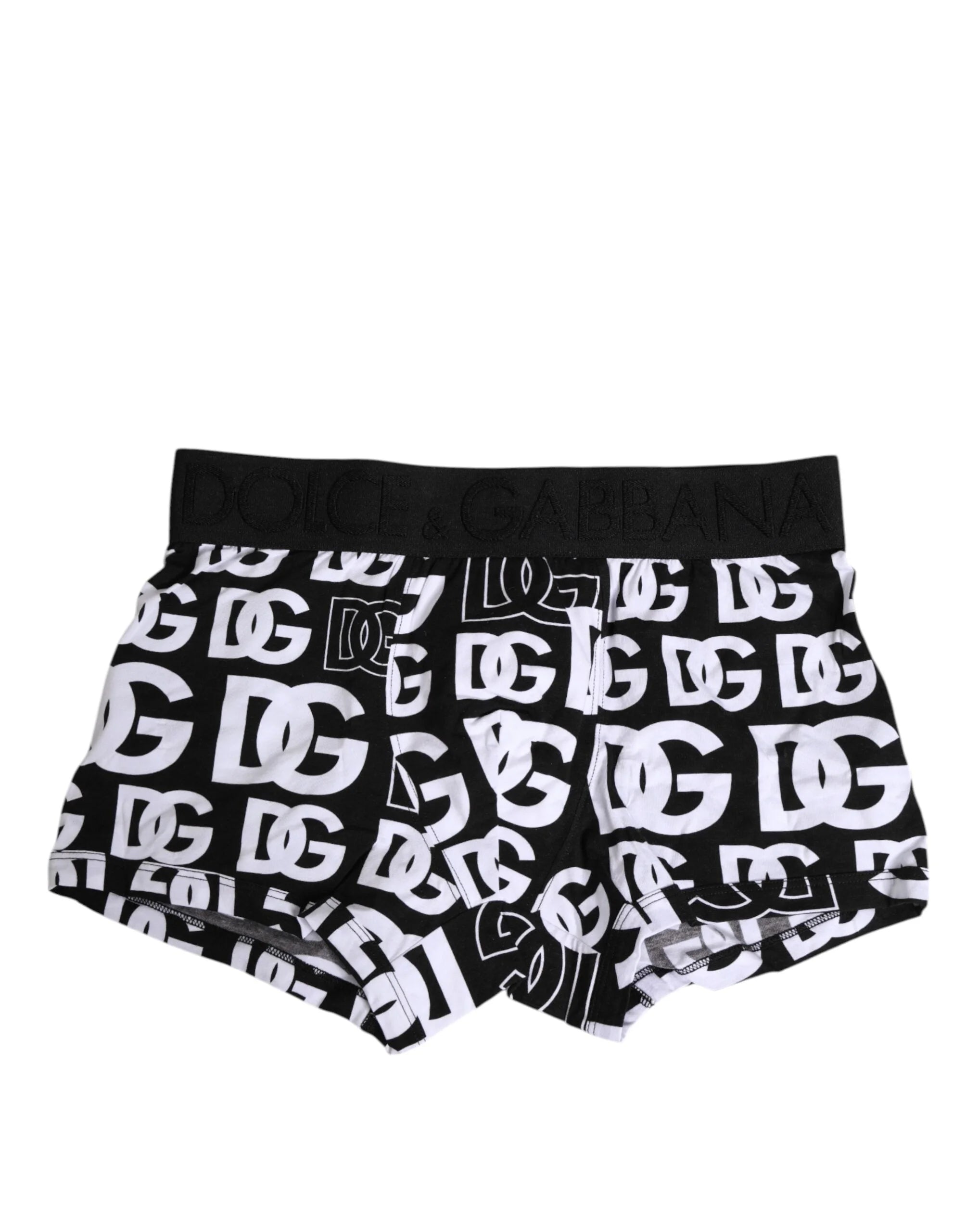 Dolce & Gabbana Black Cotton Logo Regular Men Boxer Underwear - IT3 | XS