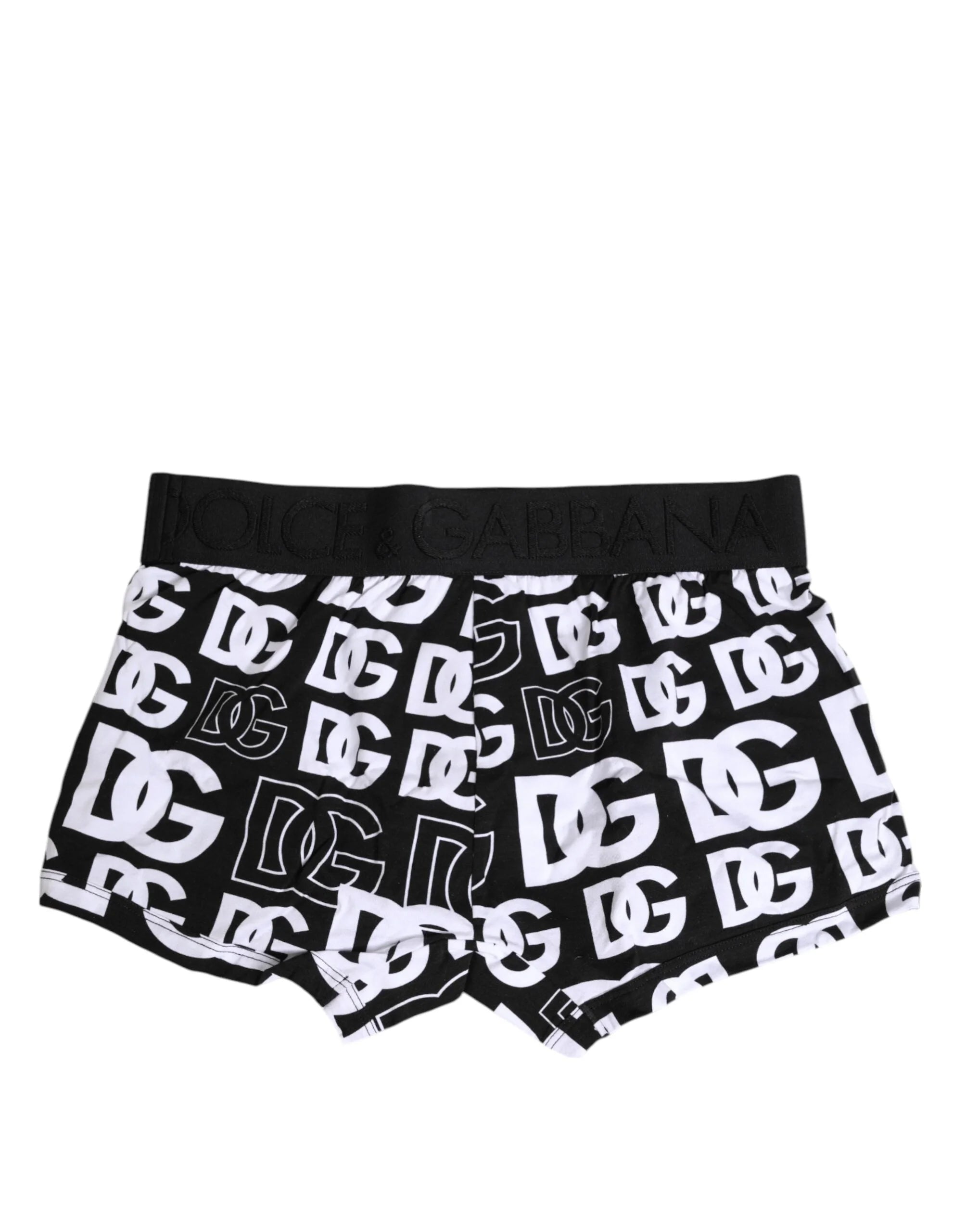 Dolce & Gabbana Black Cotton Logo Regular Men Boxer Underwear - IT3 | XS