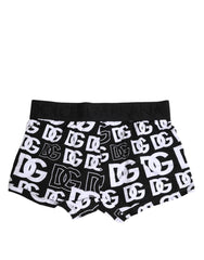 Dolce & Gabbana Black Cotton Logo Regular Men Boxer Underwear - IT3 | XS