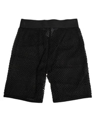 Dolce & Gabbana Black Cotton Logo Shorts Midi Trouser Underwear - IT2 | S - Boyshorts