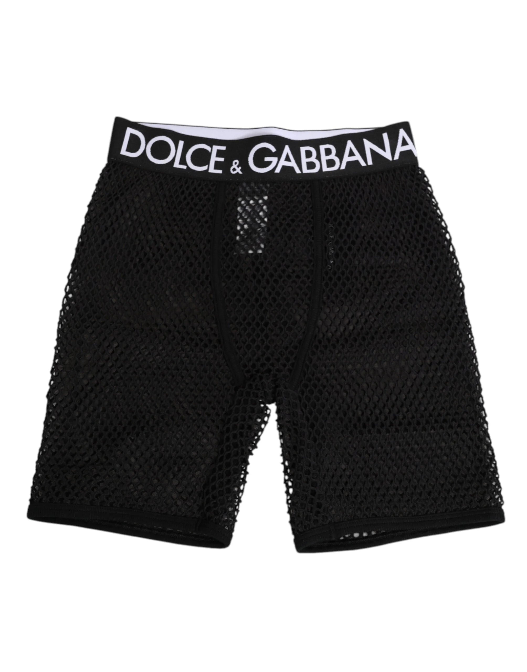 Dolce & Gabbana Black Cotton Logo Shorts Midi Trouser Underwear - IT2 | S - Boyshorts