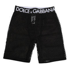 Dolce & Gabbana Black Cotton Logo Shorts Midi Trouser Underwear - IT2 | S - Boyshorts