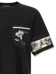 Dolce & Gabbana Black Cotton Long Sleeve T-Shirt