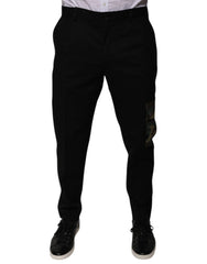 Dolce & Gabbana Black Cotton Men Cargo Casual Pants - Cargo Pants