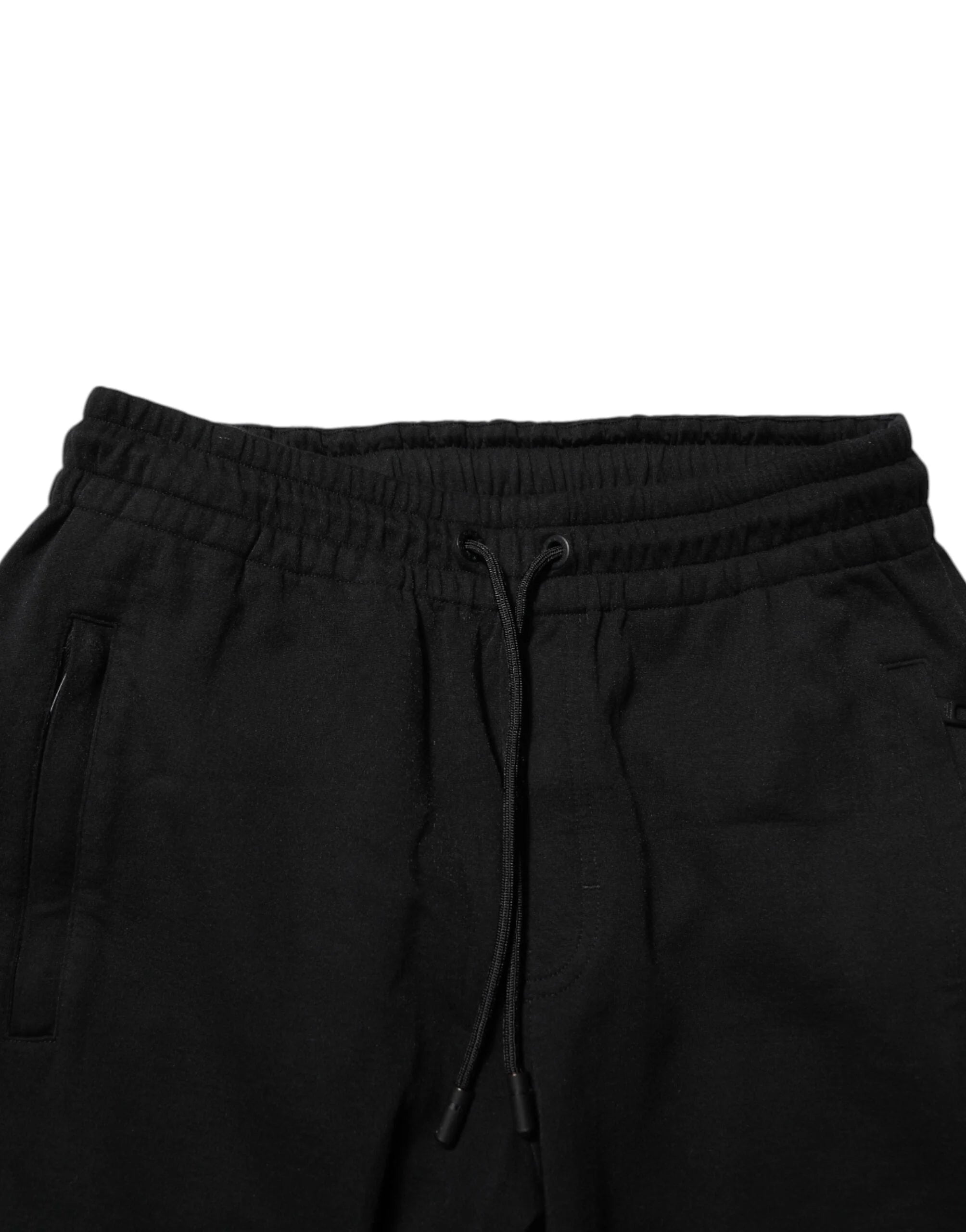 Dolce & Gabbana Black Cotton Men Jogger Sweatpants Pants - IT46 | S - Joggers