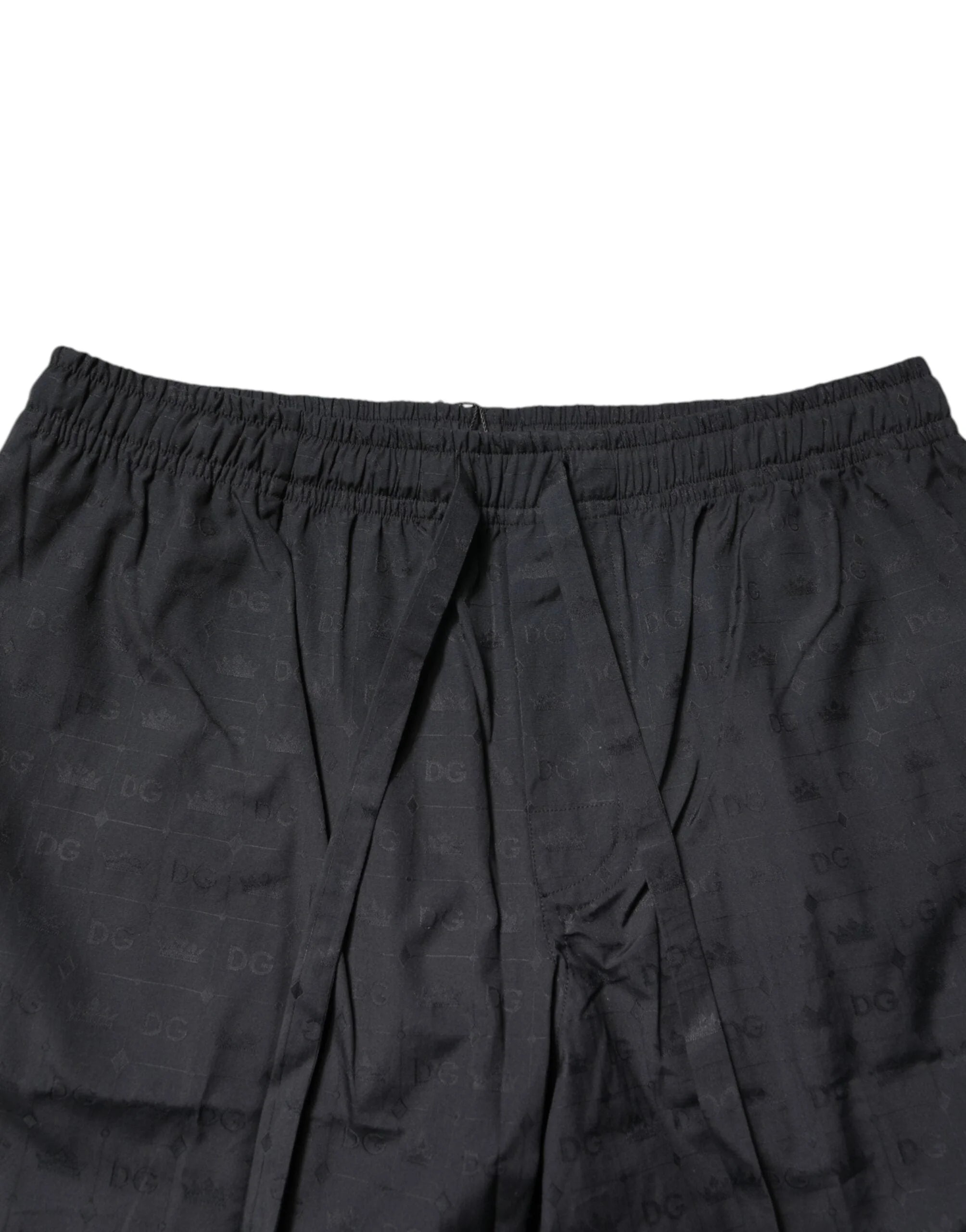 Dolce & Gabbana Black Cotton Men Pajama Set Sleepwear - Pajamas