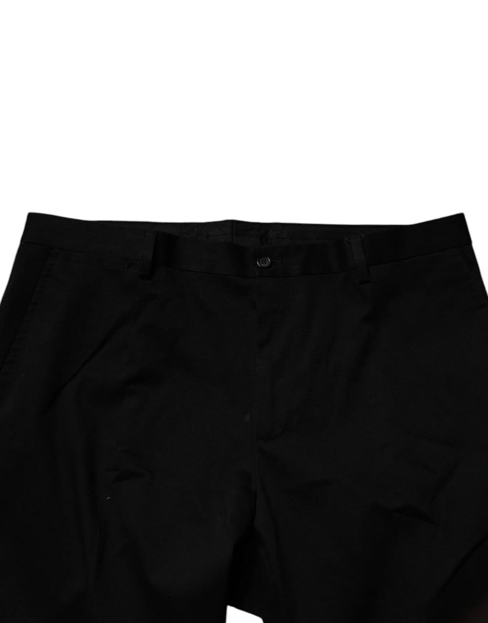 Dolce & Gabbana Black Cotton Men Skinny Dress Formal Pants - IT54 | XL - Trousers