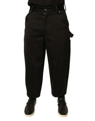 Dolce & Gabbana Black Cotton Mid Waist Cropped Pants - IT44 | XS - Trousers